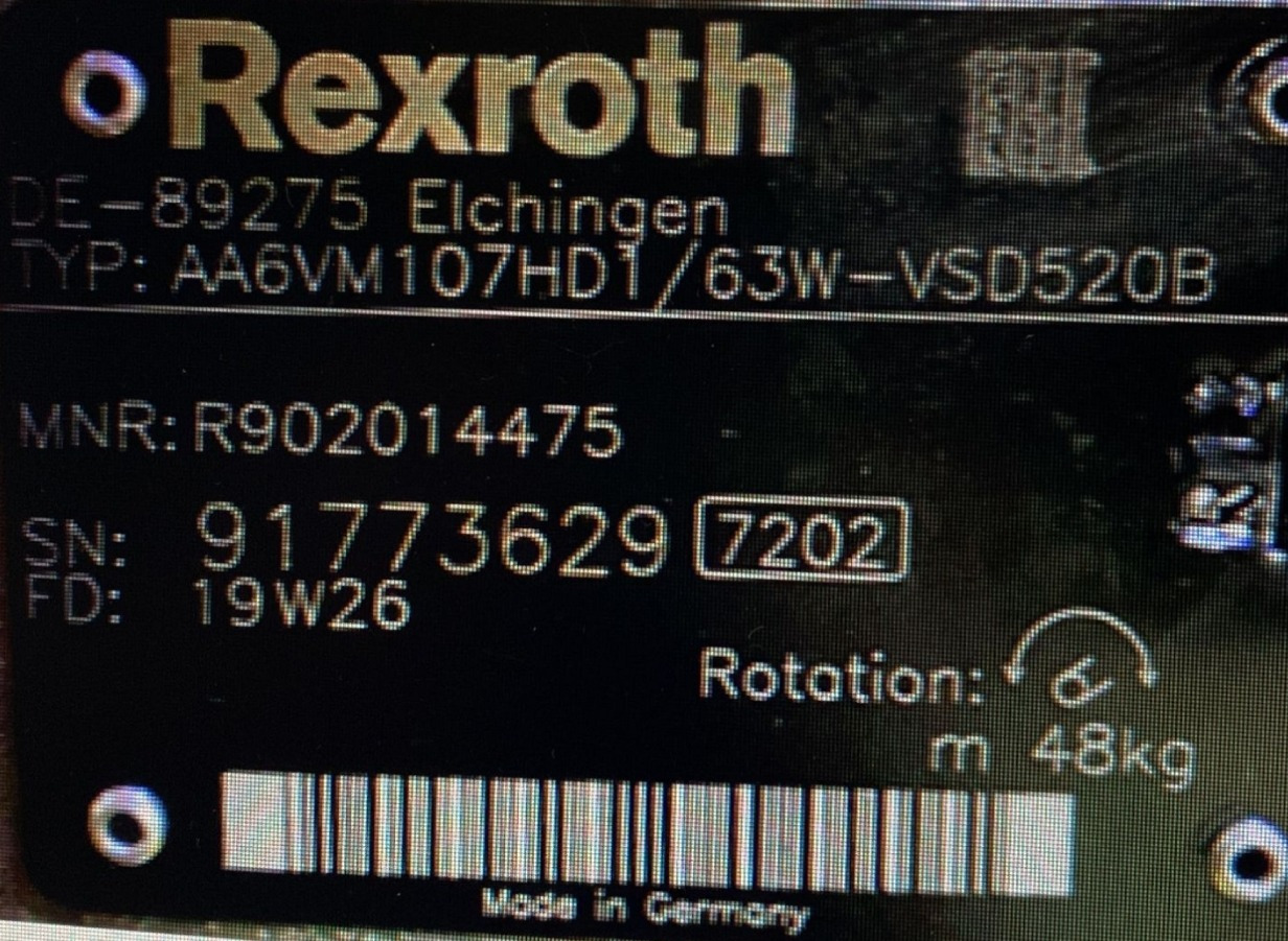 REXROTH A6VM107HD2/63W-VZB010F00B R902207840 - Гідравлічний мотор в категорії Бурові установки: фото 5 REXROTH A6VM107HD2/63W-VZB010F00B R902207840 - Гідравлічний мотор в категорії Бурові установки: фото 5