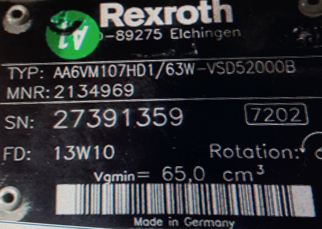 REXROTH A6VM107HD2/63W-VZB010F00B R902207840 - Гідравлічний мотор в категорії Бурові установки: фото 4 REXROTH A6VM107HD2/63W-VZB010F00B R902207840 - Гідравлічний мотор в категорії Бурові установки: фото 4
