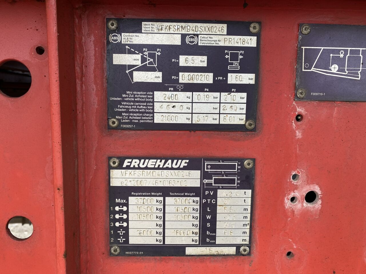 Самоскид напівпричіп Fruehauf Semiremorca basculabila Aluminiu Agregate PV 6.28 T /// 2 PIECE: фото 9