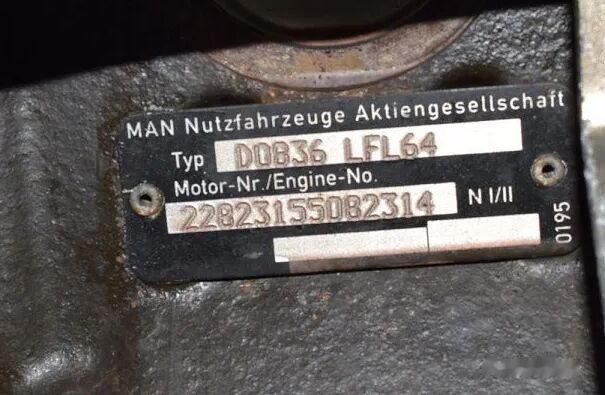 MAN D0836LFL64 MAN tgl tgm - Двигун в категорії Вантажівки: фото 2 MAN D0836LFL64 MAN tgl tgm - Двигун в категорії Вантажівки: фото 2