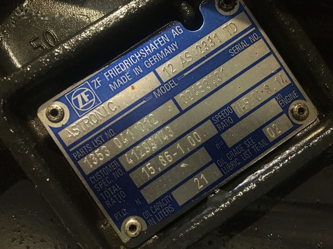 ZF 12AS 2331TD +intarder 1353041012 - Коробка передач в категорії Вантажівки: фото 1 ZF 12AS 2331TD +intarder 1353041012 - Коробка передач в категорії Вантажівки: фото 1