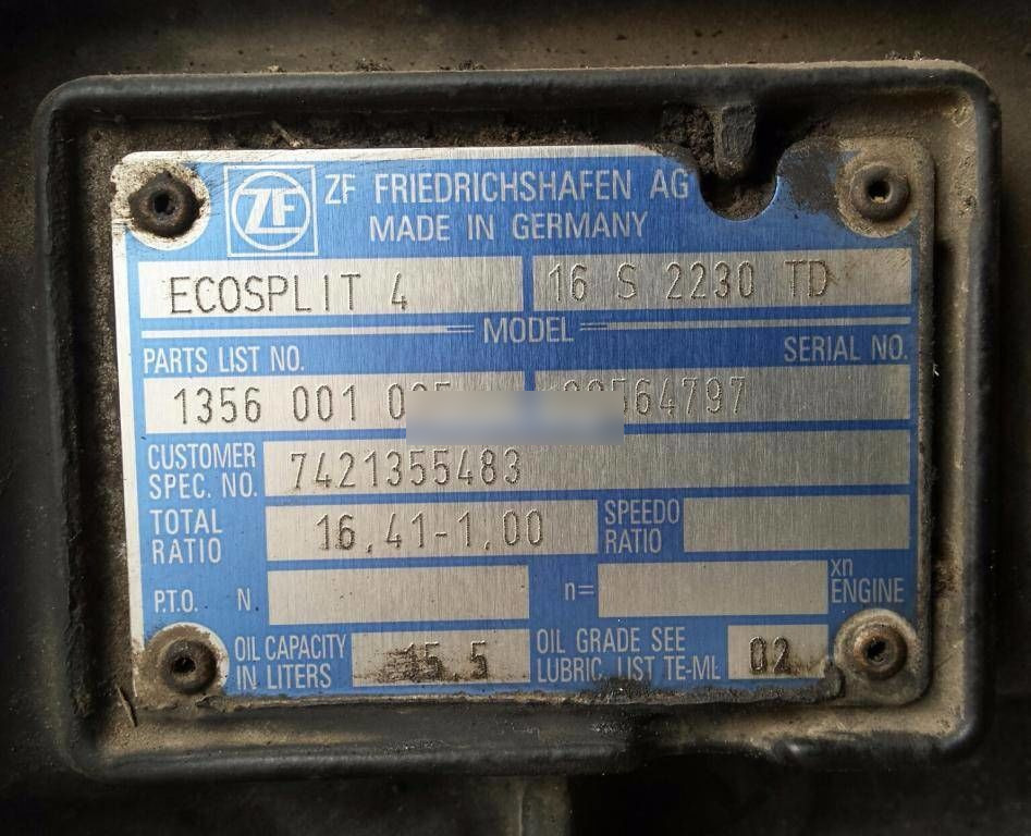 ZF 16S2230 TD Renault Premium - Коробка передач в категорії Вантажівки: фото 3 ZF 16S2230 TD Renault Premium - Коробка передач в категорії Вантажівки: фото 3