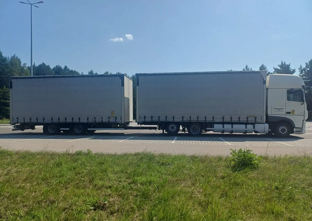 DAF XF 480 SUPER SPACE CAB / ZESTAW TANDEM PRZEJAZDOWY 120 M3 / SSC / ACC /EURO 6 - Тентована вантажівка: фото 2 DAF XF 480 SUPER SPACE CAB / ZESTAW TANDEM PRZEJAZDOWY 120 M3 / SSC / ACC /EURO 6 - Тентована вантажівка: фото 2