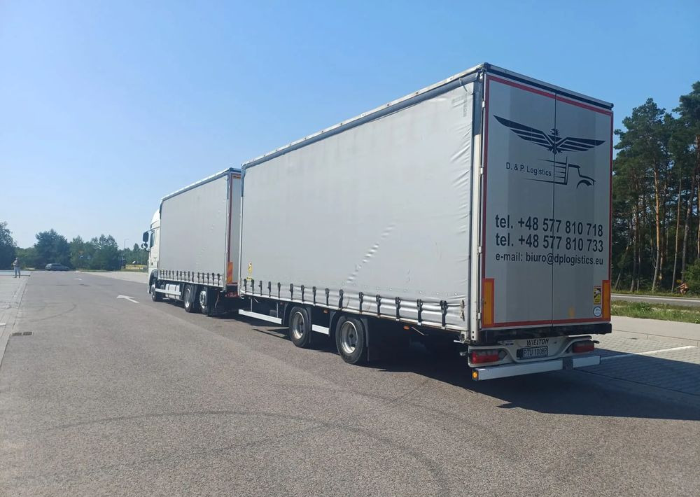 DAF XF 480 SUPER SPACE CAB / ZESTAW TANDEM PRZEJAZDOWY 120 M3 / SSC / ACC /EURO 6 - Тентована вантажівка: фото 3 DAF XF 480 SUPER SPACE CAB / ZESTAW TANDEM PRZEJAZDOWY 120 M3 / SSC / ACC /EURO 6 - Тентована вантажівка: фото 3
