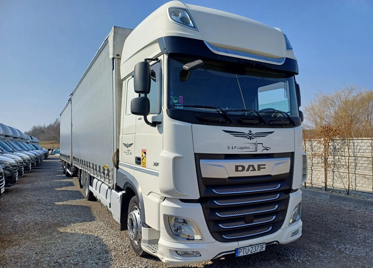DAF XF 480 SUPER SPACE CAB / ZESTAW TANDEM PRZEJAZDOWY 120m3 - Тентована вантажівка: фото 5 DAF XF 480 SUPER SPACE CAB / ZESTAW TANDEM PRZEJAZDOWY 120m3 - Тентована вантажівка: фото 5