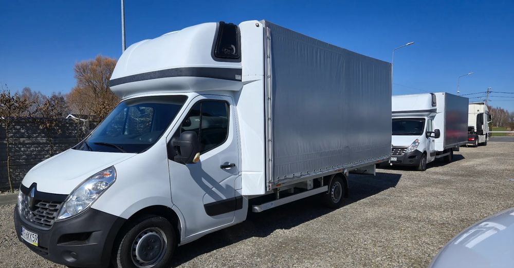 Renault Master 2x +zabudowa 12 palet-reg wysokości Spanie XXL - Тентований фургон: фото 1 Renault Master 2x +zabudowa 12 palet-reg wysokości Spanie XXL - Тентований фургон: фото 1