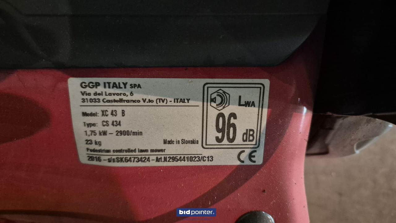 Castelgarden XC 43 B - Газонокосарка: фото 3 Castelgarden XC 43 B - Газонокосарка: фото 3