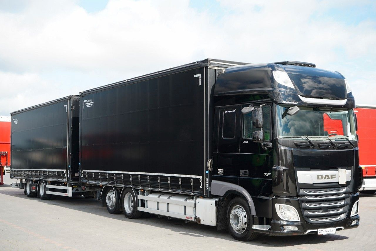 DAF XF 480 / I PARK-COOL / ZESTAW TANDEM / 120 M3 / - Тентована вантажівка: фото 1 DAF XF 480 / I PARK-COOL / ZESTAW TANDEM / 120 M3 / - Тентована вантажівка: фото 1