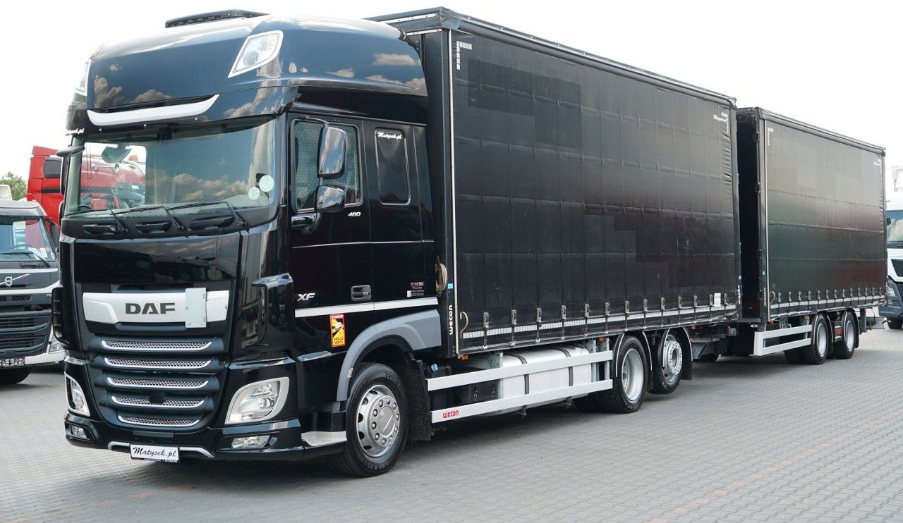 DAF XF 480 / ZESTAW TANDEM / 120 M3 / PRZEJAZDOWY / - Тентована вантажівка: фото 1 DAF XF 480 / ZESTAW TANDEM / 120 M3 / PRZEJAZDOWY / - Тентована вантажівка: фото 1