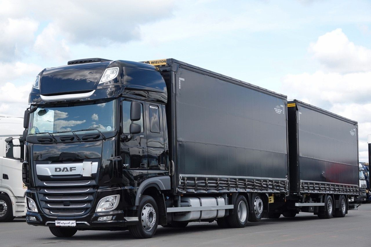 DAF XF 480 / ZESTAW TANDEM / 120 M3 / PRZEJAZDOWY / - Тентована вантажівка: фото 1 DAF XF 480 / ZESTAW TANDEM / 120 M3 / PRZEJAZDOWY / - Тентована вантажівка: фото 1