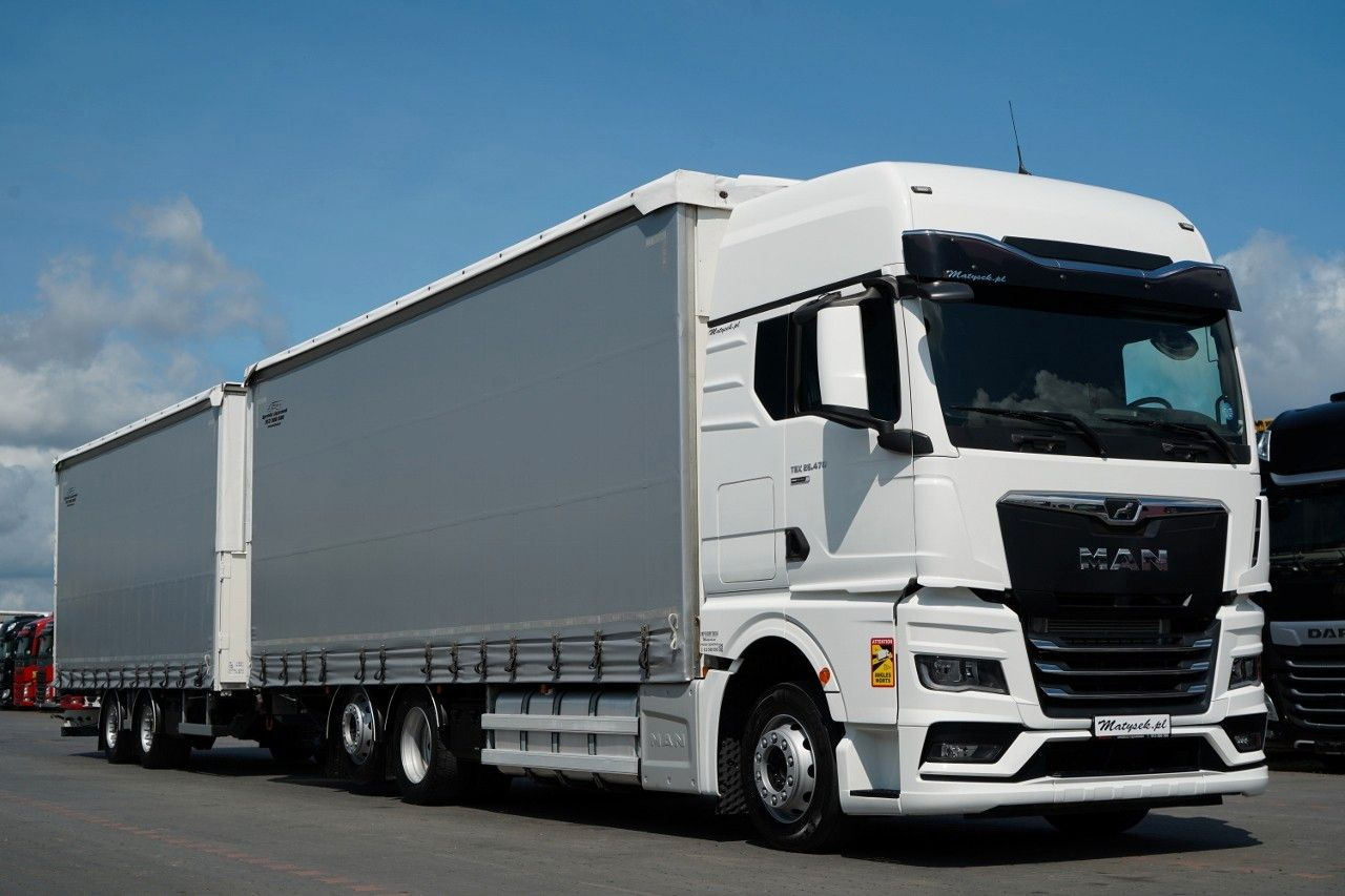 MAN TGX 26.470 / ZESTAW TANDEM 120 M3 / PRZEJAZDOWY - Тентована вантажівка: фото 4 MAN TGX 26.470 / ZESTAW TANDEM 120 M3 / PRZEJAZDOWY - Тентована вантажівка: фото 4