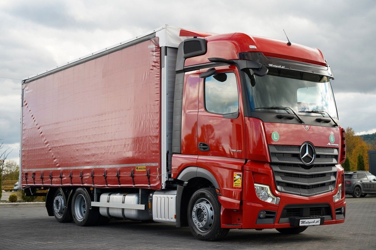 Mercedes-Benz ACTROS 2545 / SOLÓWKA / 6x2 / OŚ PODNOSZONA / B - Тентована вантажівка: фото 5 Mercedes-Benz ACTROS 2545 / SOLÓWKA / 6x2 / OŚ PODNOSZONA / B - Тентована вантажівка: фото 5