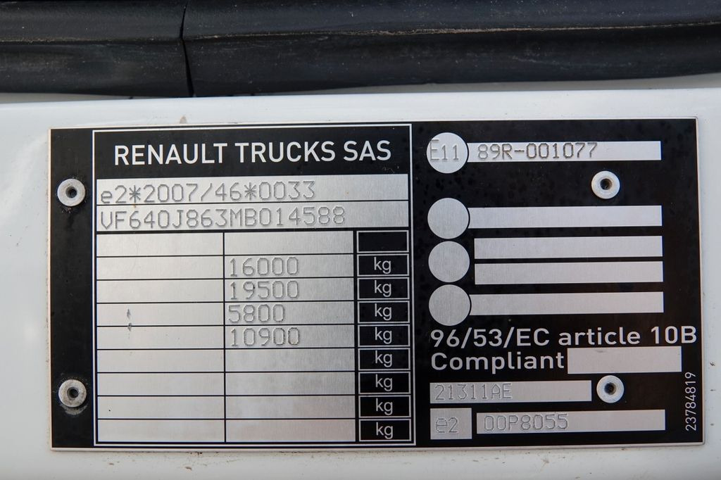 Рефрижератор вантажівка Renault D 280 / CHŁODNIA - 6,7 m / THERMO KING ES-600 MA Renault D 280 / CHŁODNIA - 6,7 m / THERMO KING ES-600 MA: фото 17