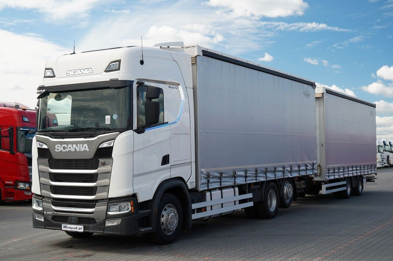 Scania S 450 / ZESTAW TANDEM / 120 M3 / I-PARK COOL Scania S 450 / ZESTAW TANDEM / 120 M3 / PO KONTRAKCIE S - Тентована вантажівка: фото 4 Scania S 450 / ZESTAW TANDEM / 120 M3 / I-PARK COOL Scania S 450 / ZESTAW TANDEM / 120 M3 / PO KONTRAKCIE S - Тентована вантажівка: фото 4