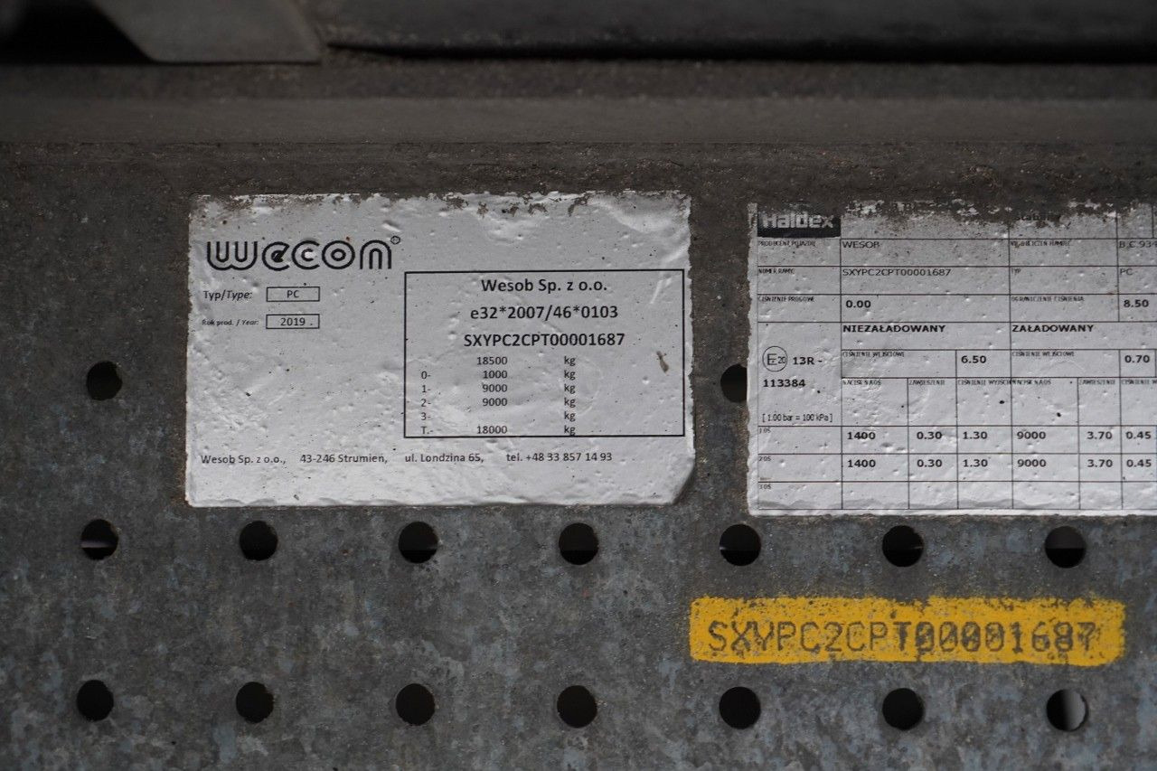 Тентований причіп Wecon PRZYCZEPA - 7,7 M / TANDEM / PRZEJAZDOWA /: фото 25 Тентований причіп Wecon PRZYCZEPA - 7,7 M / TANDEM / PRZEJAZDOWA /: фото 25