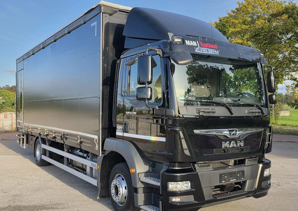 Тентована вантажівка MAN TGM 12.290 / 15.290 / E6/ FIRANKA /BOCZNE DRZWI / BURTO-FIRANKA / 18PALET / WINDA / NISKI PRZEBIEG / 2018/ CAŁY NA PODUSZKACH / SERWISOWANY: фото 8
