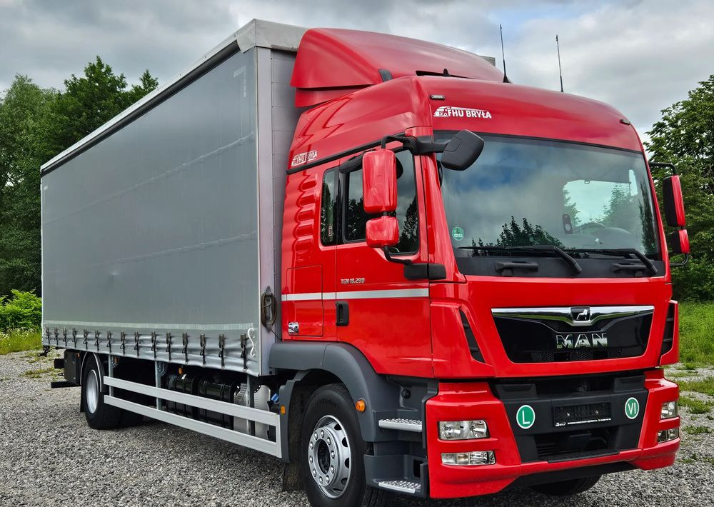 MAN TGM 18.290/15.290/E6/21PALET/9400 ŁADOWNOŚĆ/SERWISOWANY/NISKI PRZEBIEG/WINDA/FIRANKA/SPROWADZONY/2019/NISKI PRZEBIEG/PIERWSZY WŁAŚCICIEL/ - Тентована вантажівка: фото 1 MAN TGM 18.290/15.290/E6/21PALET/9400 ŁADOWNOŚĆ/SERWISOWANY/NISKI PRZEBIEG/WINDA/FIRANKA/SPROWADZONY/2019/NISKI PRZEBIEG/PIERWSZY WŁAŚCICIEL/ - Тентована вантажівка: фото 1
