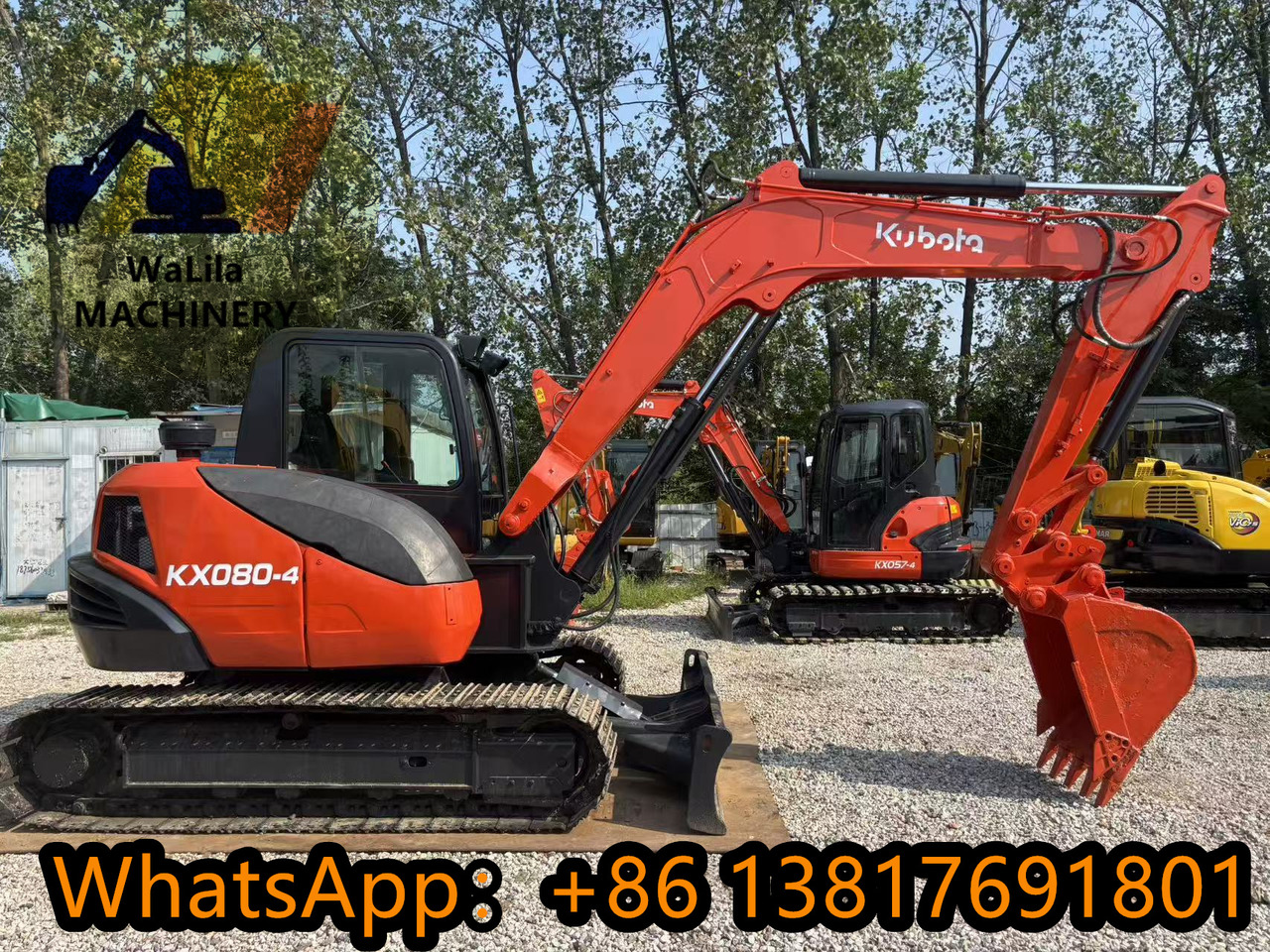KUBOTA KX080-4 - Міні-екскаватор: фото 1 KUBOTA KX080-4 - Міні-екскаватор: фото 1