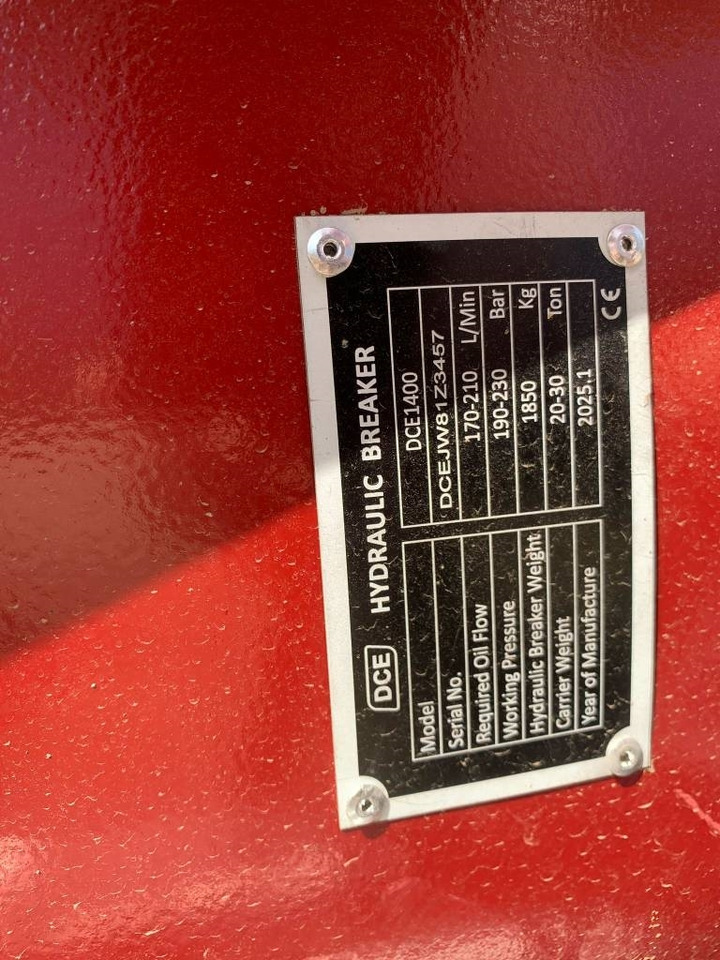 DCE 1400 Hydraulic Breaker - Гідравлічний молот в категорії Будівельна техніка: фото 3 DCE 1400 Hydraulic Breaker - Гідравлічний молот в категорії Будівельна техніка: фото 3