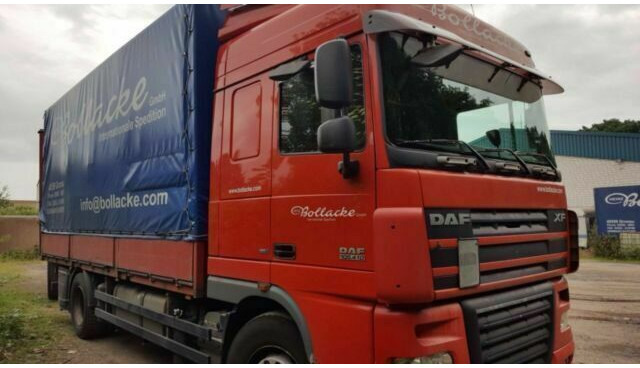DAF 105-410 XF Plane Spriegel German Truck - Тентована вантажівка: фото 1 DAF 105-410 XF Plane Spriegel German Truck - Тентована вантажівка: фото 1