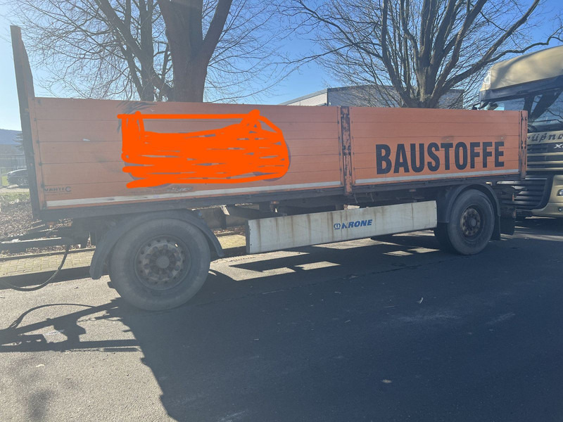 Krone Baustoff Anhänger Luftgefedert ABS - Бортовий причіп/ Платформа: фото 1 Krone Baustoff Anhänger Luftgefedert ABS - Бортовий причіп/ Платформа: фото 1