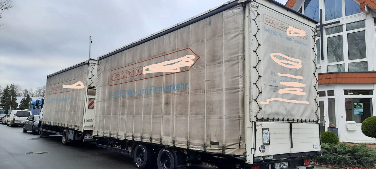 MAN 12.250 TGM Jumbo Mit Anhänger - Тентована вантажівка, Тентований причіп: фото 4 MAN 12.250 TGM Jumbo Mit Anhänger - Тентована вантажівка, Тентований причіп: фото 4