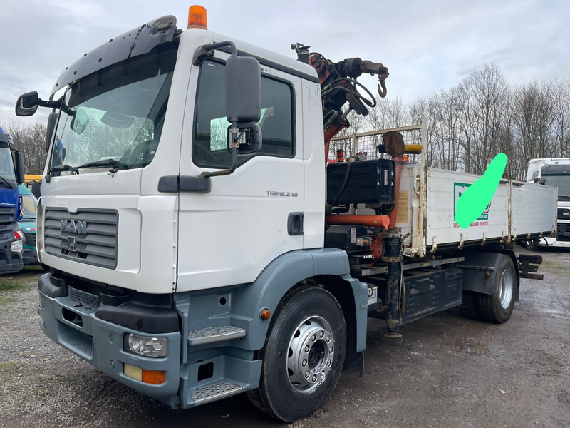 MAN TGM 18.240PS 4x2 3.S-Kipper mit Kran - Самоскид вантажівка, Вантажівка з маніпулятором: фото 1 MAN TGM 18.240PS 4x2 3.S-Kipper mit Kran - Самоскид вантажівка, Вантажівка з маніпулятором: фото 1
