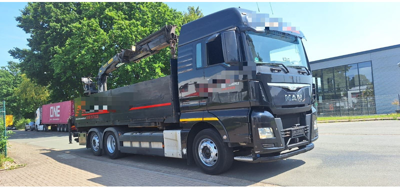 MAN TGX 26.440 6x2 LLW Pritsche mit Kran Palfinge - Бортова вантажівка/ Платформа, Вантажівка з маніпулятором: фото 1 MAN TGX 26.440 6x2 LLW Pritsche mit Kran Palfinge - Бортова вантажівка/ Платформа, Вантажівка з маніпулятором: фото 1