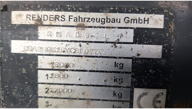 Самоскид причіп Renders Tandemkipper 2 Achser: фото 9 Самоскид причіп Renders Tandemkipper 2 Achser: фото 9