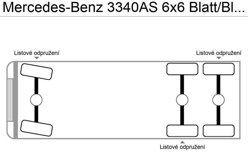 Mercedes-Benz 3340AS 6x6 Blatt/Blatt German Truck - Тягач: фото 3 Mercedes-Benz 3340AS 6x6 Blatt/Blatt German Truck - Тягач: фото 3