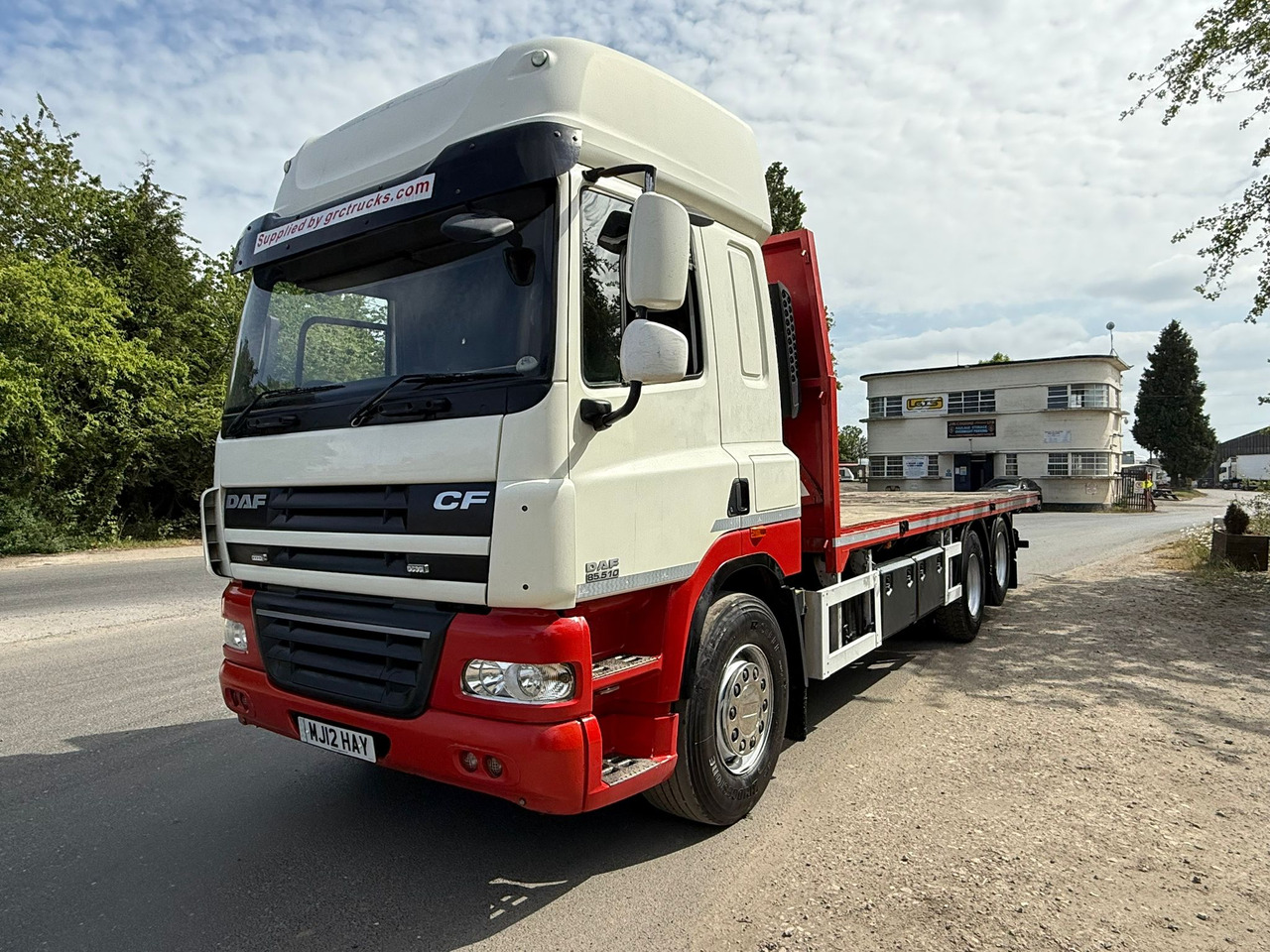 2012 DAF CF 85.510 10 Tyre Rear Lift Flatbed - Бортова вантажівка/ Платформа: фото 1 2012 DAF CF 85.510 10 Tyre Rear Lift Flatbed - Бортова вантажівка/ Платформа: фото 1