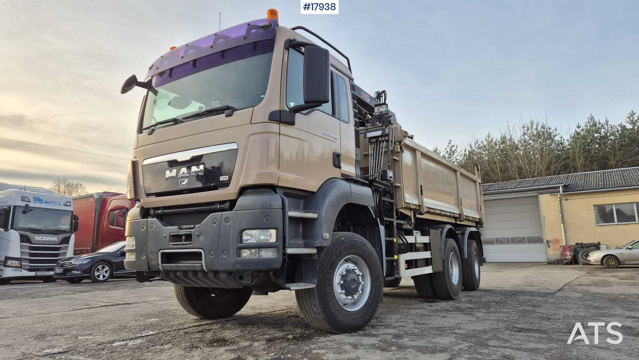 Tipper MAN TGS 33.400 6x4 HDS HIAB 144 DS-2 DUO (2009) - Самоскид вантажівка, Вантажівка з маніпулятором: фото 2 Tipper MAN TGS 33.400 6x4 HDS HIAB 144 DS-2 DUO (2009) - Самоскид вантажівка, Вантажівка з маніпулятором: фото 2