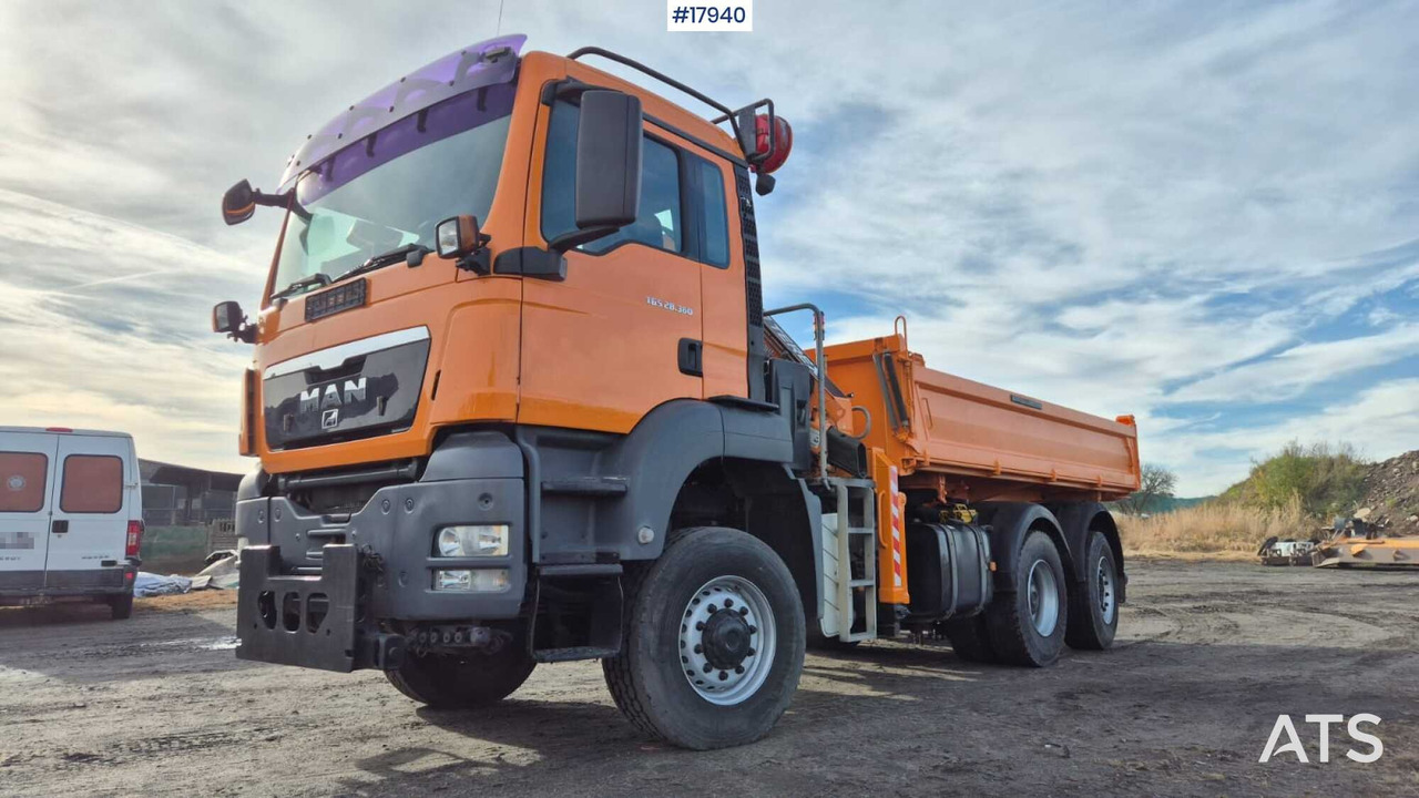 Tipper/sand spreader with HDS - MAN TGS 28.360 6x4 (2008) - Самоскид вантажівка, Вантажівка з маніпулятором: фото 3 Tipper/sand spreader with HDS - MAN TGS 28.360 6x4 (2008) - Самоскид вантажівка, Вантажівка з маніпулятором: фото 3
