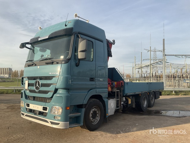 2012 Mercedes-Benz Actros 930.20 2012 HMF 3000-K3 Articulated Bo ... Flatbed Truck with Crane - Бортова вантажівка/ Платформа, Вантажівка з маніпулятором: фото 3 2012 Mercedes-Benz Actros 930.20 2012 HMF 3000-K3 Articulated Bo ... Flatbed Truck with Crane - Бортова вантажівка/ Платформа, Вантажівка з маніпулятором: фото 3