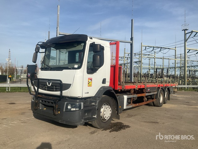 2012 Renault Premium 340 6x2 Flatbed Truck - Бортова вантажівка/ Платформа: фото 1 2012 Renault Premium 340 6x2 Flatbed Truck - Бортова вантажівка/ Платформа: фото 1