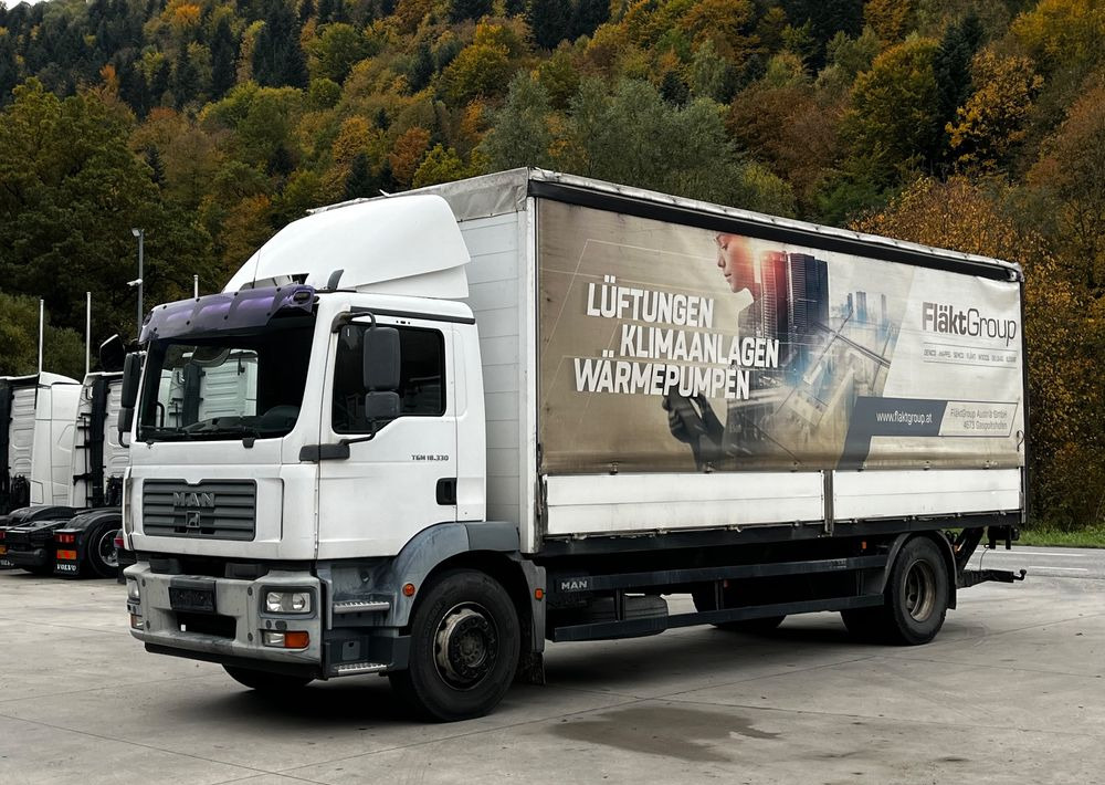 MAN TGM 18.330 4x2 // Zabudowa Burtowa // Manual // Specjalny // Ładowność 9600kg // - Тентована вантажівка: фото 1 MAN TGM 18.330 4x2 // Zabudowa Burtowa // Manual // Specjalny // Ładowność 9600kg // - Тентована вантажівка: фото 1