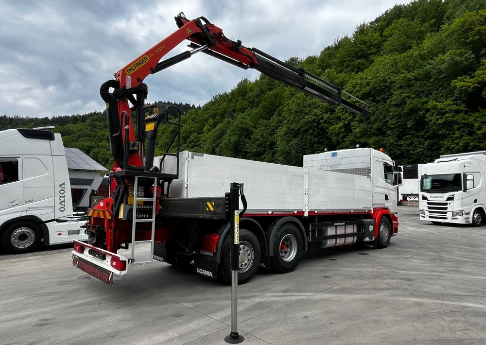 Scania G450 // 6x2// Skrzynia 6.40x2.49 // HDS Palfinger // Oś skrętna podnoszona // - Бортова вантажівка/ Платформа, Вантажівка з маніпулятором: фото 4 Scania G450 // 6x2// Skrzynia 6.40x2.49 // HDS Palfinger // Oś skrętna podnoszona // - Бортова вантажівка/ Платформа, Вантажівка з маніпулятором: фото 4