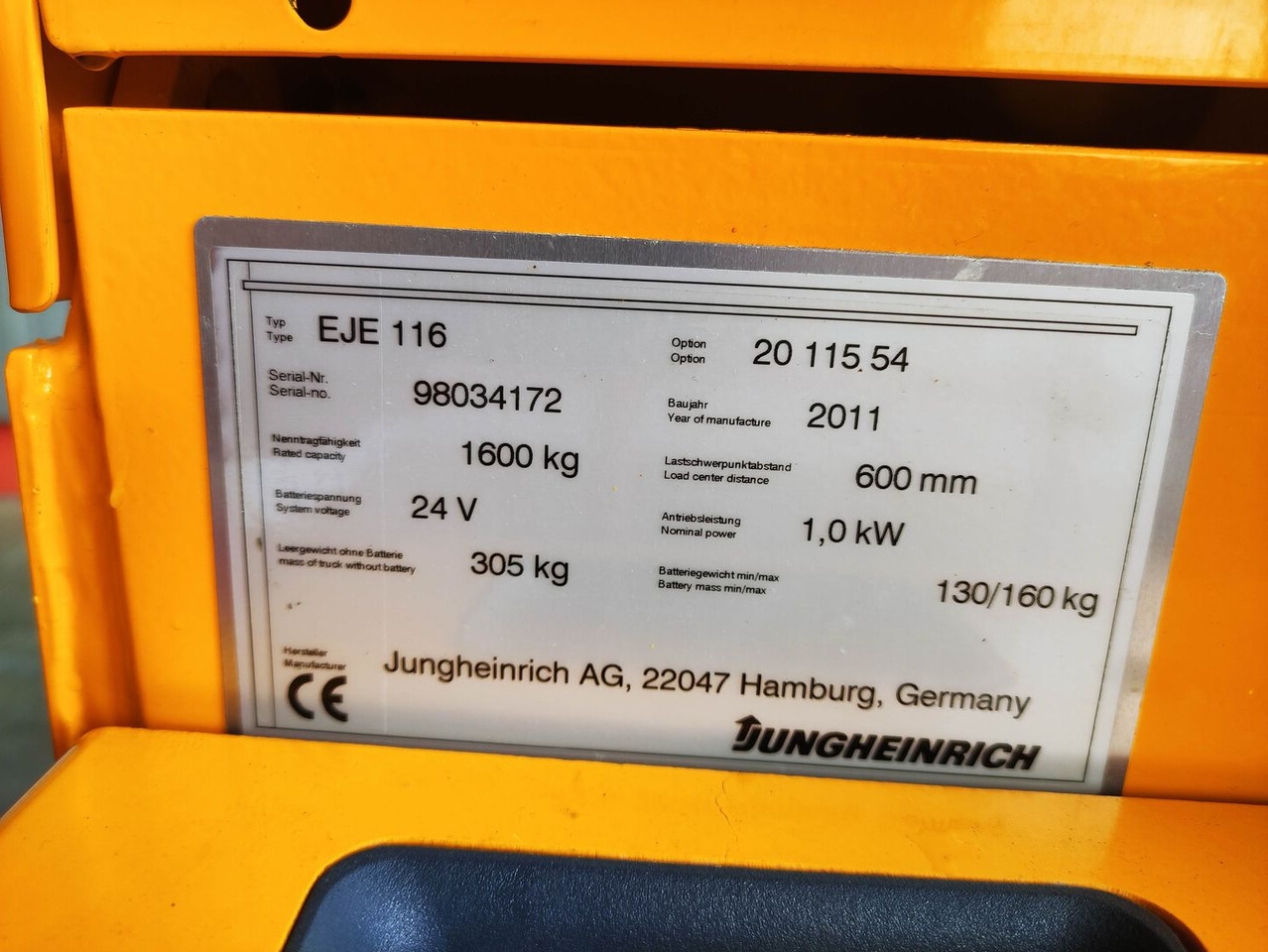 Jungheinrich EJE 116 - Візок: фото 5 Jungheinrich EJE 116 - Візок: фото 5