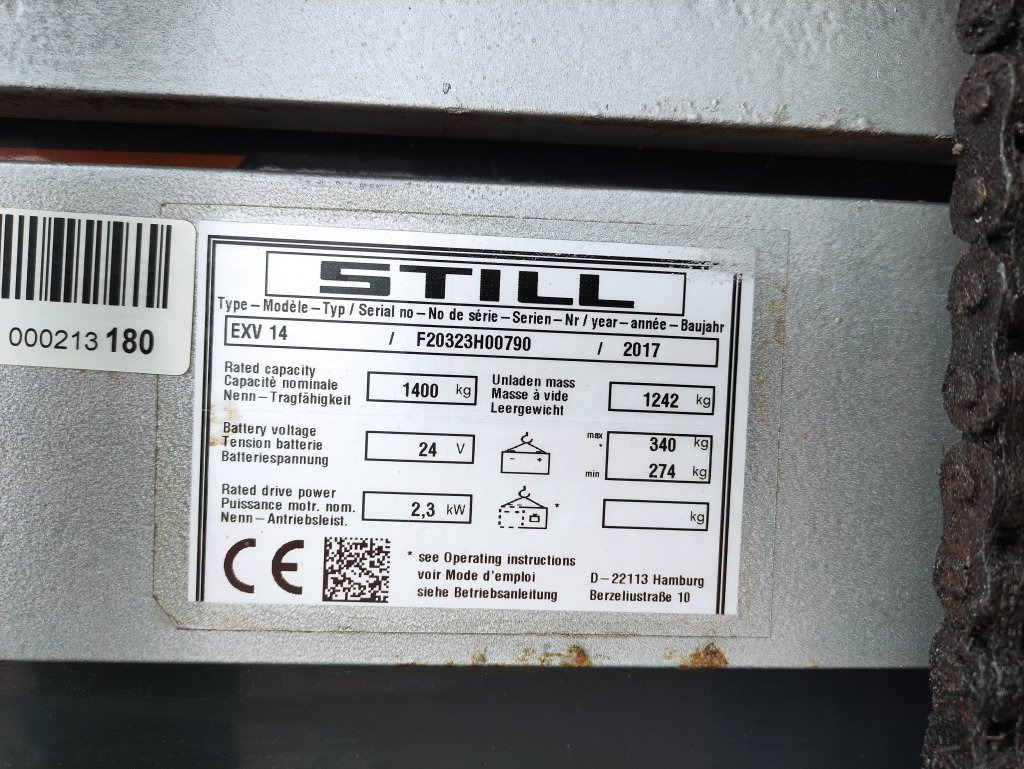 Still EXV 14 - Штабелер: фото 5 Still EXV 14 - Штабелер: фото 5