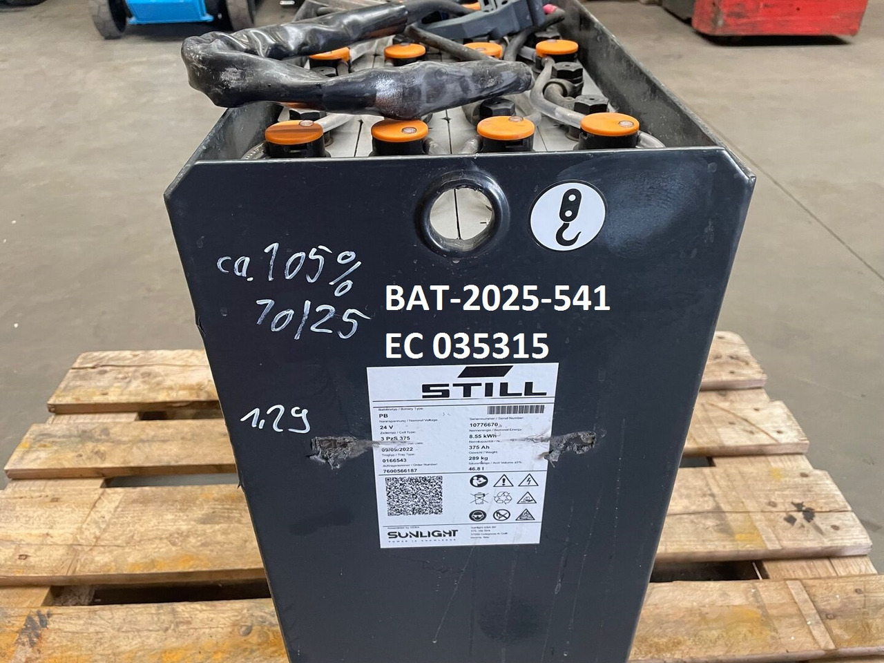 Sunlight I 24 Volt I 3 PzS 375 - Аккумулятор в категорії Вантажно-розвантажувальна техніка: фото 5 Sunlight I 24 Volt I 3 PzS 375 - Аккумулятор в категорії Вантажно-розвантажувальна техніка: фото 5