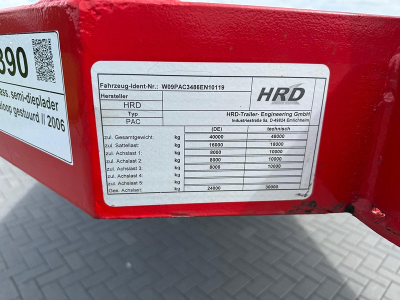 HRD UOPLYST DIEPLADER, 3 ASSEN, GOEDE STAAT, GOEDE BANDEN. - Низькорамна платформа напівпричіп: фото 5 HRD UOPLYST DIEPLADER, 3 ASSEN, GOEDE STAAT, GOEDE BANDEN. - Низькорамна платформа напівпричіп: фото 5