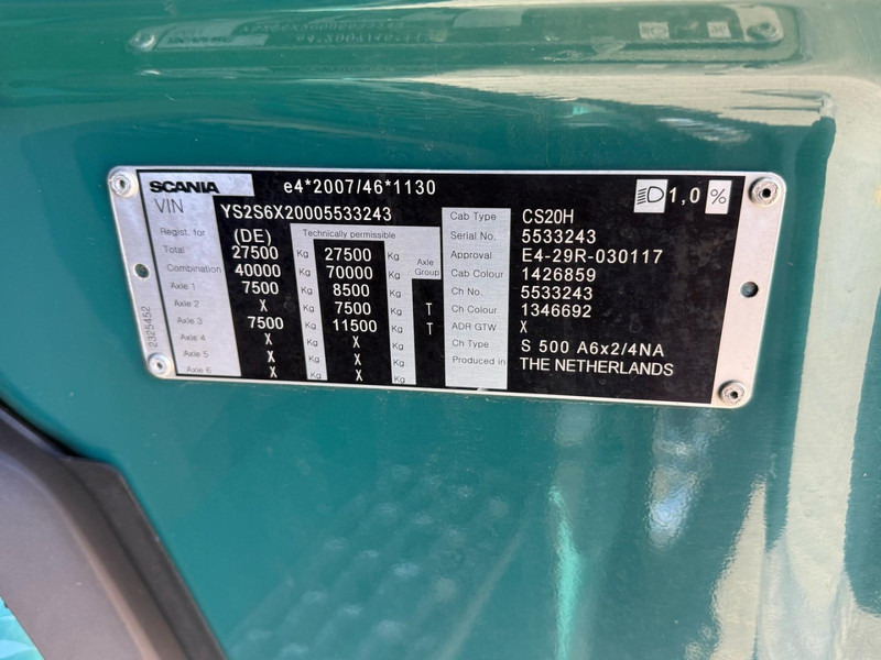 Тягач Scania S500 ALCOA, RETARDER, STEERING PUSHER, NL TRUCK, TOP.: фото 19