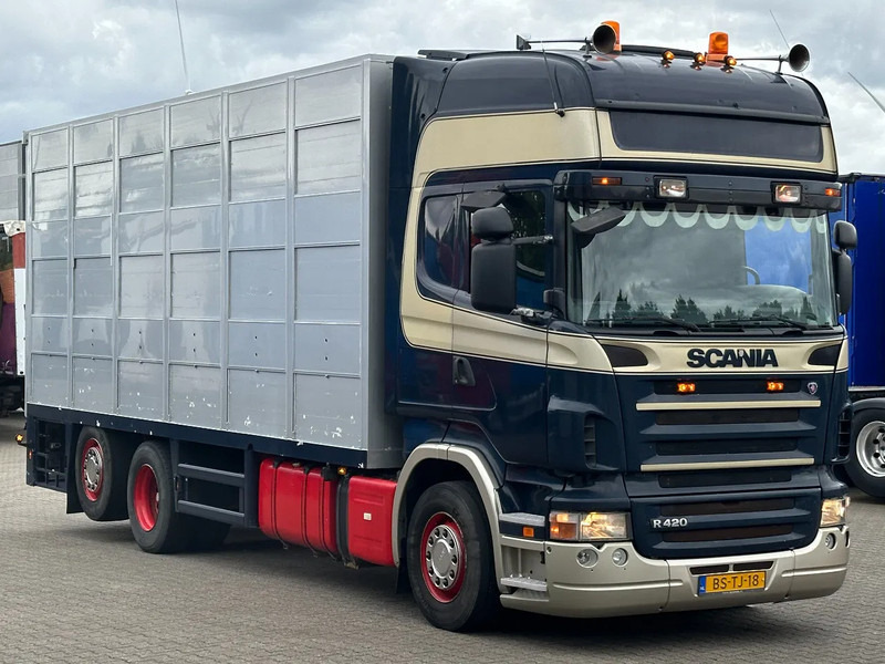 Scania R420 6x2 Topline / 3 Stock Animal Transport / Retarder / Euro 5 - Для перевезення худоби вантажівка: фото 2 Scania R420 6x2 Topline / 3 Stock Animal Transport / Retarder / Euro 5 - Для перевезення худоби вантажівка: фото 2