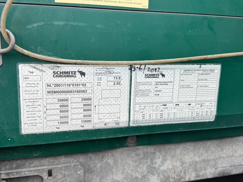 Schmitz Cargobull Schuifzeil -Dak / Coil 9mtr / Rotos DISC / Apk! - Тентований напівпричіп: фото 5 Schmitz Cargobull Schuifzeil -Dak / Coil 9mtr / Rotos DISC / Apk! - Тентований напівпричіп: фото 5