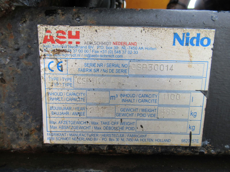 NIDO E.S.V.E CSP1100 AWCL AWK 1800 Natzoutstrooier Aanhanger - Причіп цистерна: фото 5 NIDO E.S.V.E CSP1100 AWCL AWK 1800 Natzoutstrooier Aanhanger - Причіп цистерна: фото 5