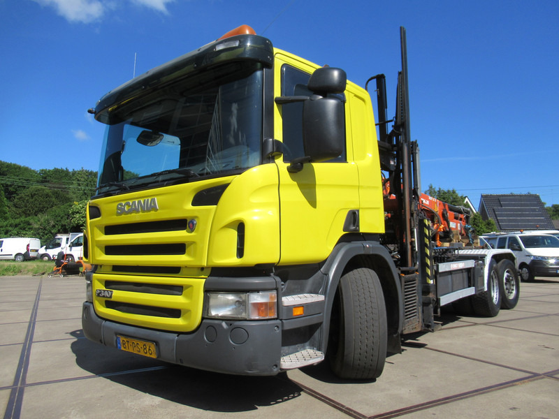 Scania P 340 B 6x2*4 VDL Haak - Kraan ATLAS 206.3E - Гаковий мультиліфт вантажівка, Вантажівка з маніпулятором: фото 2 Scania P 340 B 6x2*4 VDL Haak - Kraan ATLAS 206.3E - Гаковий мультиліфт вантажівка, Вантажівка з маніпулятором: фото 2