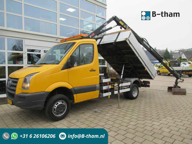 Volkswagen Crafter 50 2.5TDI 80KW HIAB 033 B-2 + Kipper Tipper - Самоскид вантажівка, Вантажівка з маніпулятором: фото 1 Volkswagen Crafter 50 2.5TDI 80KW HIAB 033 B-2 + Kipper Tipper - Самоскид вантажівка, Вантажівка з маніпулятором: фото 1