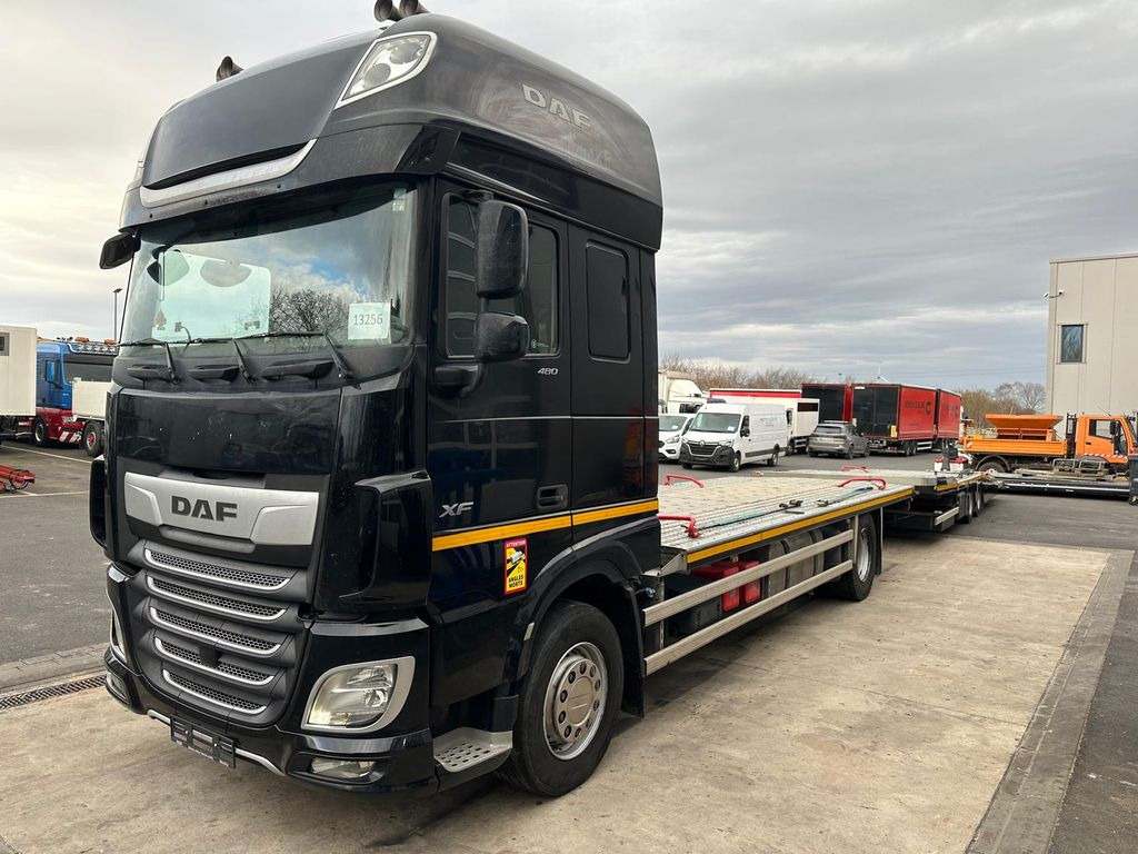 DAF 480FA*Flachzug*Aufstellbühne*VDI2700*Top! - Автовоз вантажівка: фото 1 DAF 480FA*Flachzug*Aufstellbühne*VDI2700*Top! - Автовоз вантажівка: фото 1