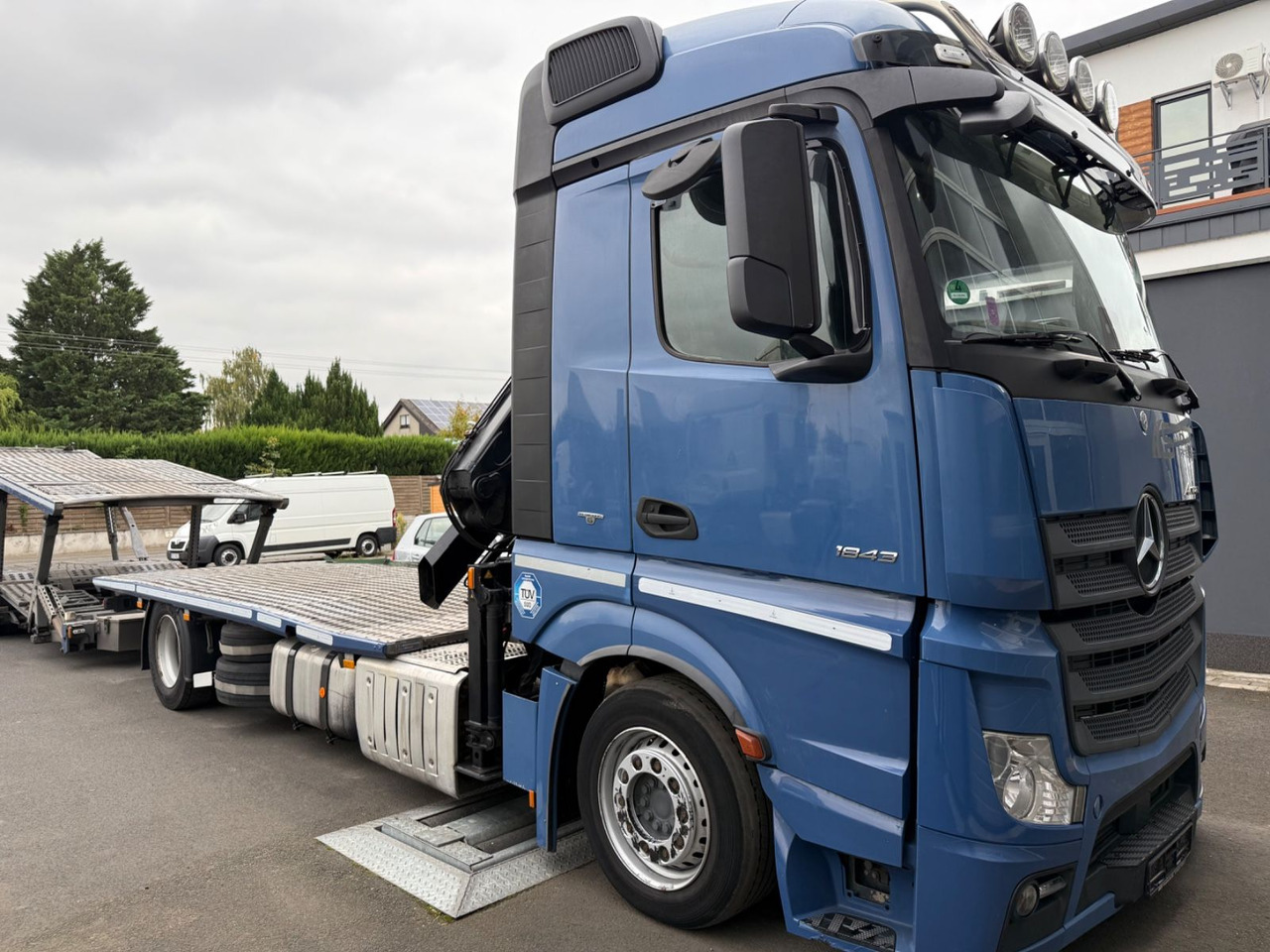 Mercedes-Benz Actros 1843 FVG 5-Zug / VDI 2700 / Kran MKG - Автовоз вантажівка: фото 3 Mercedes-Benz Actros 1843 FVG 5-Zug / VDI 2700 / Kran MKG - Автовоз вантажівка: фото 3