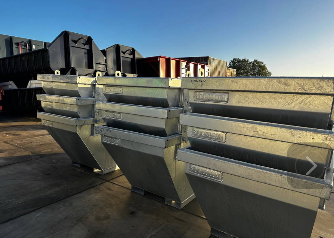Sidalco 2 m3 gegalvaniseerd - Знімний бункер-накопичувач: фото 3 Sidalco 2 m3 gegalvaniseerd - Знімний бункер-накопичувач: фото 3